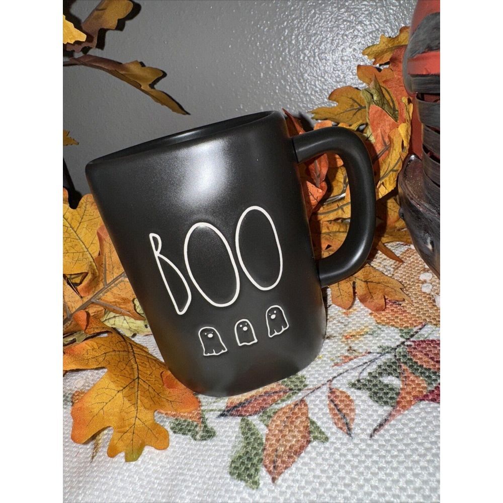 Rae Dunn Artisan Collection By Magenta Coffee Mug‎ Cup Black  (BOO) Ghosts New